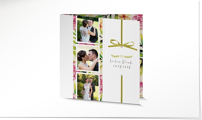 Dankeskarte Hochzeit 738 Dankeskarte Hochzeit