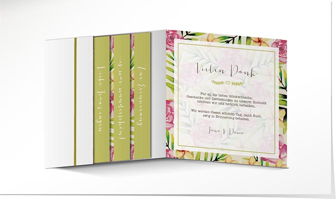 Dankeskarte Hochzeit 738 Dankeskarte Hochzeit