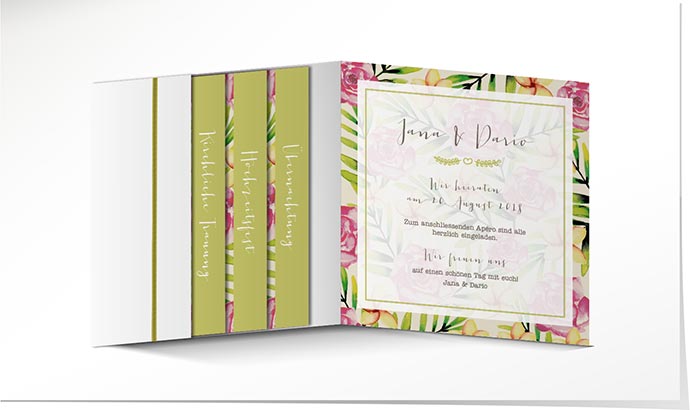 Hochzeitseinladung 738 Hochzeitskarte
