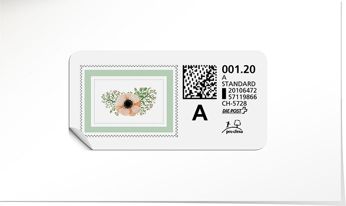 A-Post-Briefmarke 739 cactus green
