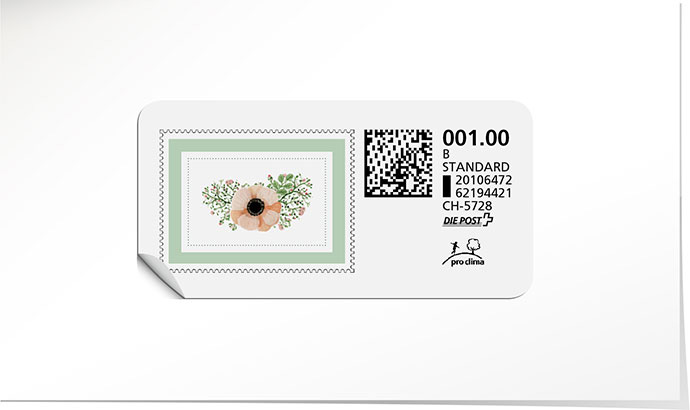 B-Post-Briefmarke 739 cactus green