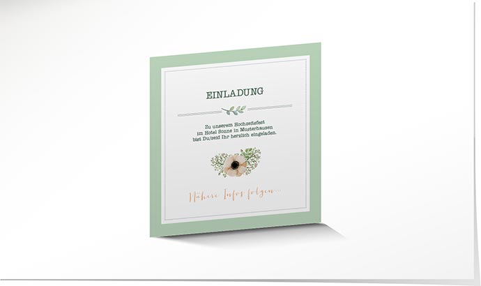 Einlagekarte 739 Einlagekarte Hochzeit