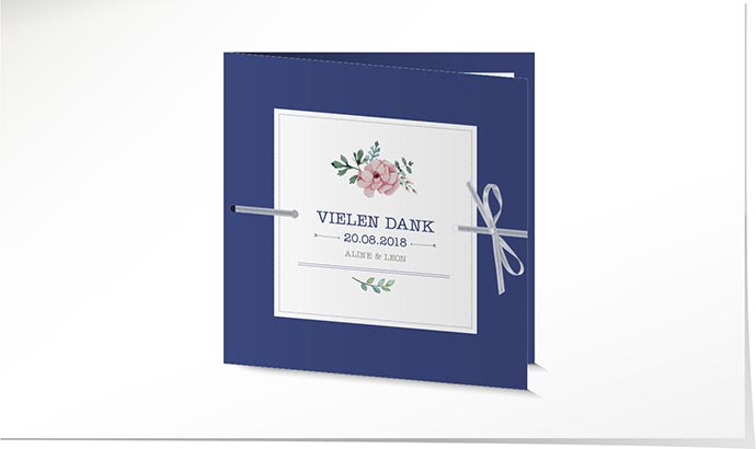 Dankeskarte Hochzeit 739 Dankeskarte Hochzeit