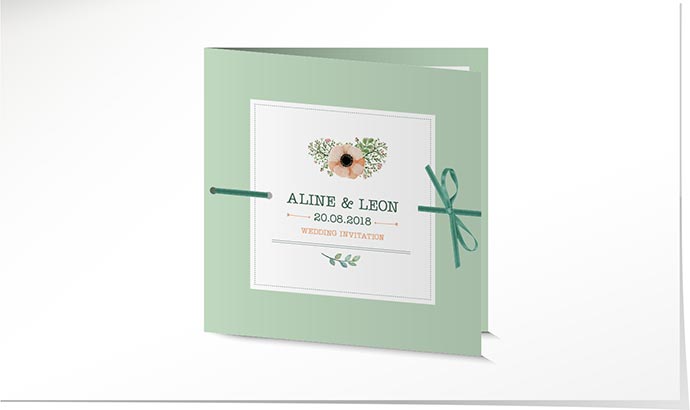 Hochzeitseinladung 739 Hochzeitskarte