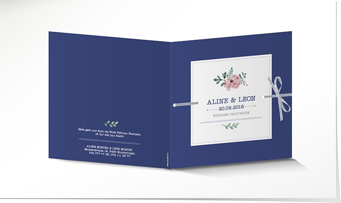 Hochzeitseinladung 739 Hochzeitskarte