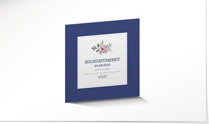Menükarte Hochzeit 739 Menükarte Hochzeit