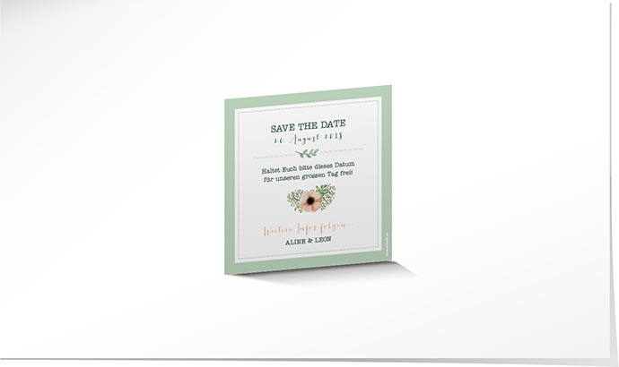 Save the Date Magnetkarte 739 Save the Date Magnetkarte