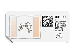 B-Post-Briefmarke 740