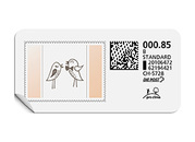 B-Post-Briefmarke 740