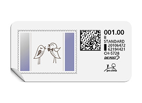 B-Post-Briefmarke 740