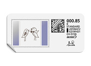 B-Post-Briefmarke 740