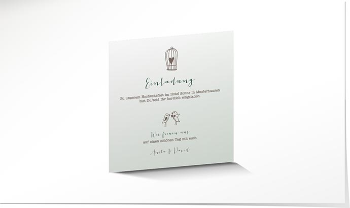 Einlagekarte 740 Einlagekarte Hochzeit