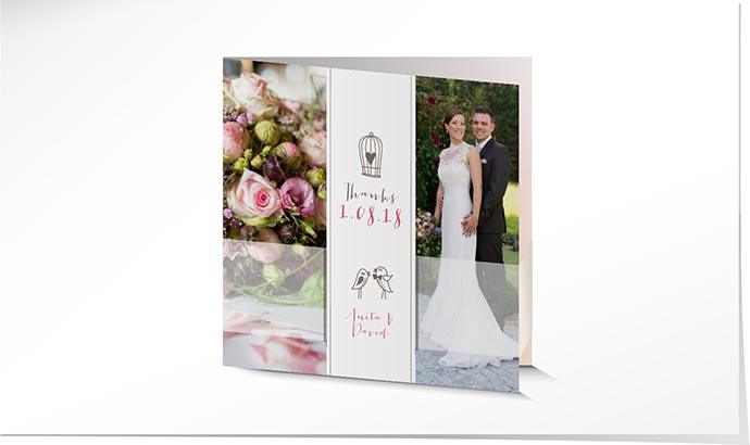 Dankeskarte Hochzeit 740 Dankeskarte Hochzeit