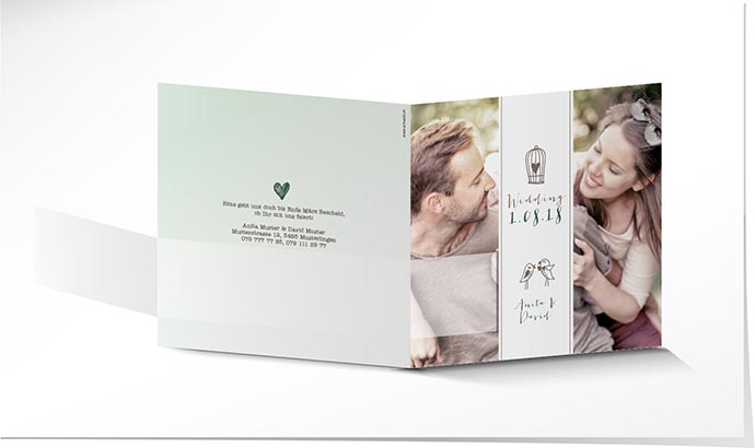 Hochzeitseinladung 740 Hochzeitskarte