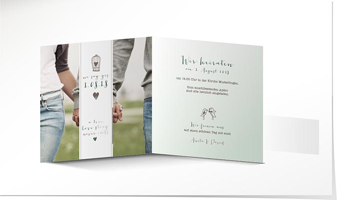 Hochzeitseinladung 740 Hochzeitskarte