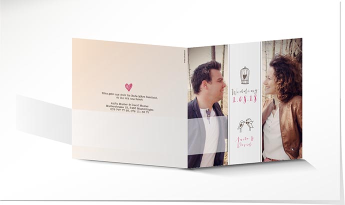Hochzeitseinladung 740 Hochzeitskarte