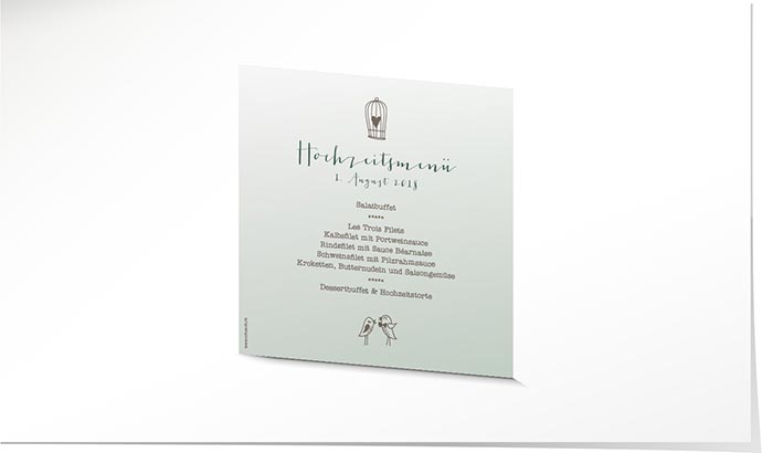 Menükarte Hochzeit 740 Menükarte Hochzeit