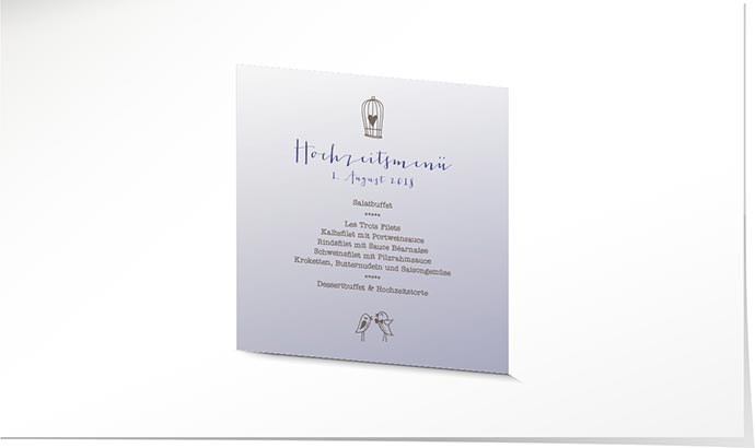Menükarte Hochzeit 740 Menükarte Hochzeit