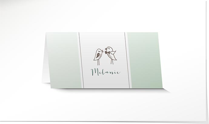 Tischkarte Hochzeit 740 Tischkarte