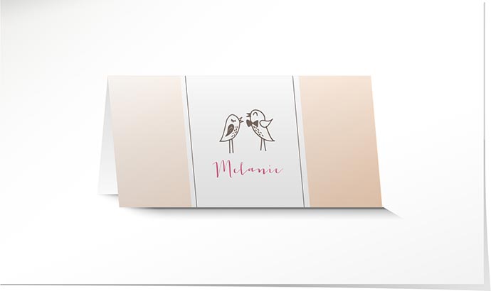 Tischkarte Hochzeit 740 Tischkarte