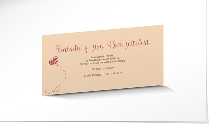 Einlagekarte 741 Einlagekarte Hochzeit