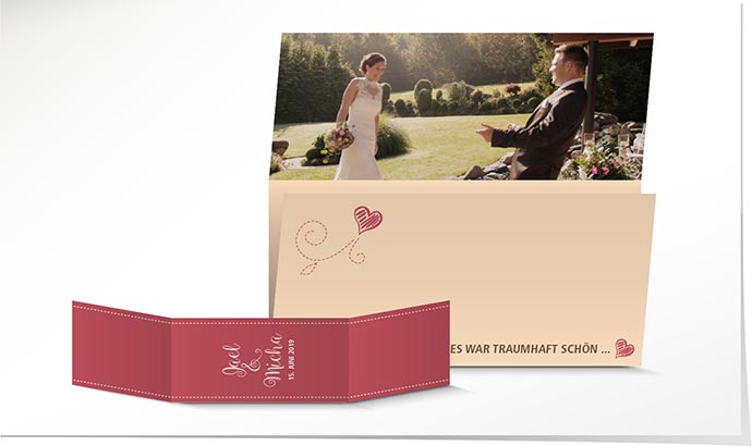 Dankeskarte Hochzeit 741 Dankeskarte Hochzeit