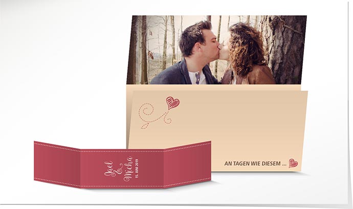 Hochzeitseinladung 741 Hochzeitskarte