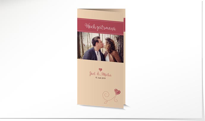 Menükarte Hochzeit 741 Menükarte Hochzeit