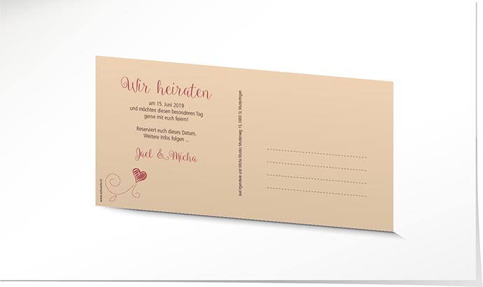 Save the Date Karte 741 Save the Date Karte