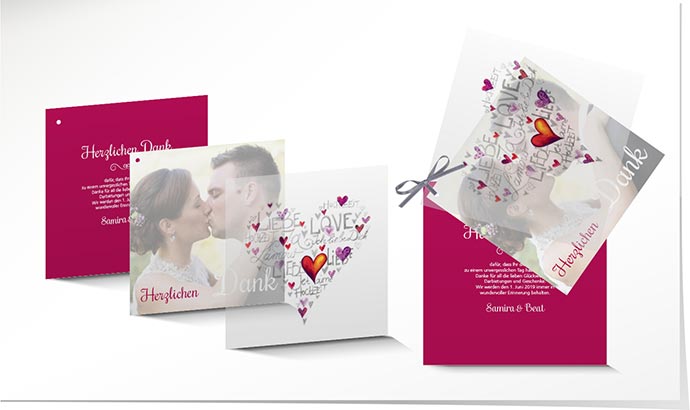 Dankeskarte Hochzeit 743 Dankeskarte Hochzeit