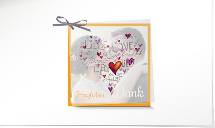 Dankeskarte Hochzeit 743 Dankeskarte Hochzeit