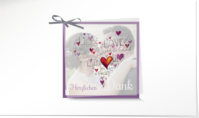 Dankeskarte Hochzeit 743 Dankeskarte Hochzeit