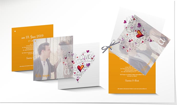 Hochzeitseinladung 743 Hochzeitskarte