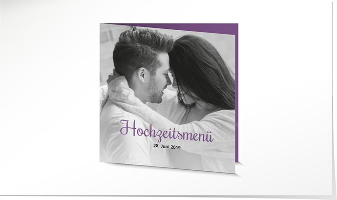 Menükarte Hochzeit 743 Menükarte Hochzeit
