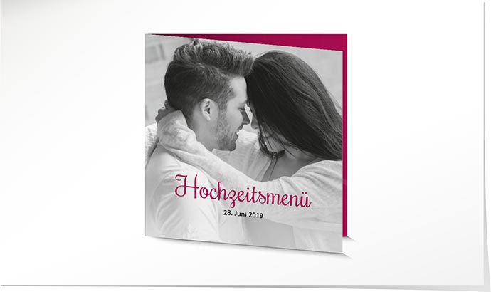 Menükarte Hochzeit 743 Menükarte Hochzeit
