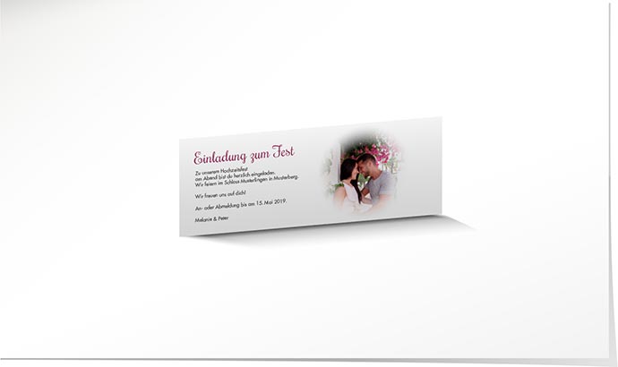 Einlagekarte 745 Einlagekarte Hochzeit