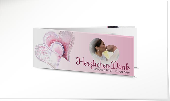 Dankeskarte Hochzeit 745 Dankeskarte Hochzeit