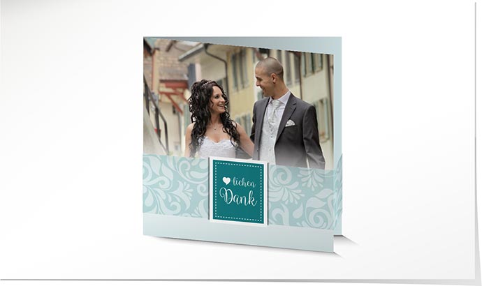 Dankeskarte Hochzeit 747 Dankeskarte Hochzeit