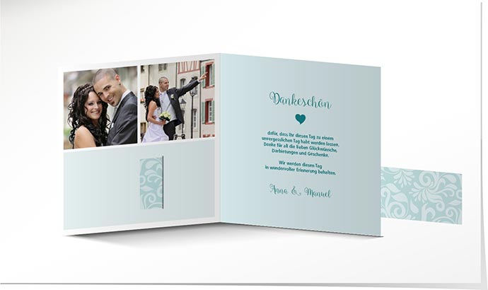 Dankeskarte Hochzeit 747 Dankeskarte Hochzeit