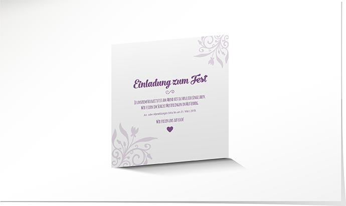 Einlagekarte 748 Einlagekarte Hochzeit