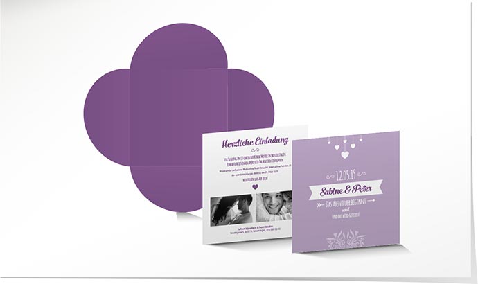 Hochzeitseinladung 748 Hochzeitskarte