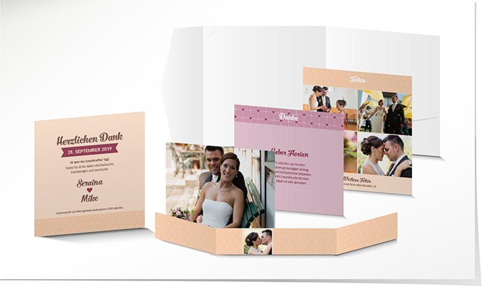 Dankeskarte Hochzeit 749 Dankeskarte Hochzeit