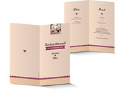 Menükarte Hochzeit 749
