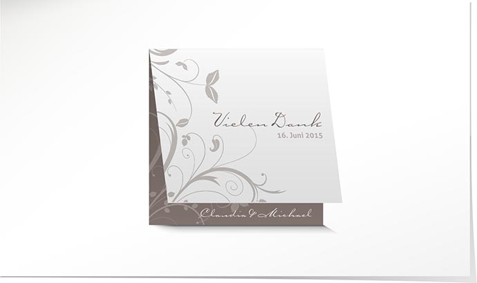 Dankeskarte Hochzeit 750 Dankeskarte Hochzeit