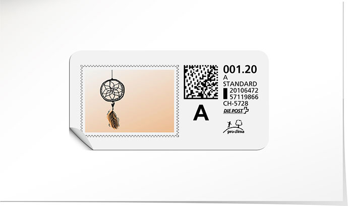A-Post-Briefmarke 753 mandarin