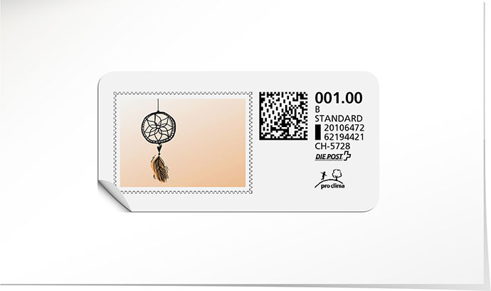 B-Post-Briefmarke 753 mandarin