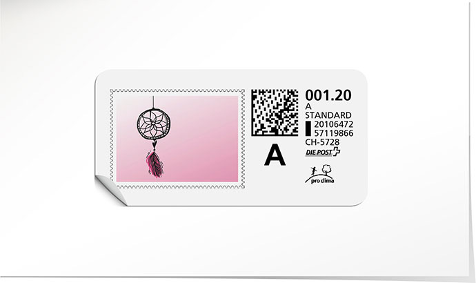 A-Post-Briefmarke 753 petunia