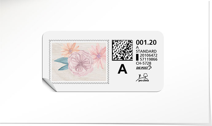 A-Post-Briefmarke 757 riviera blue