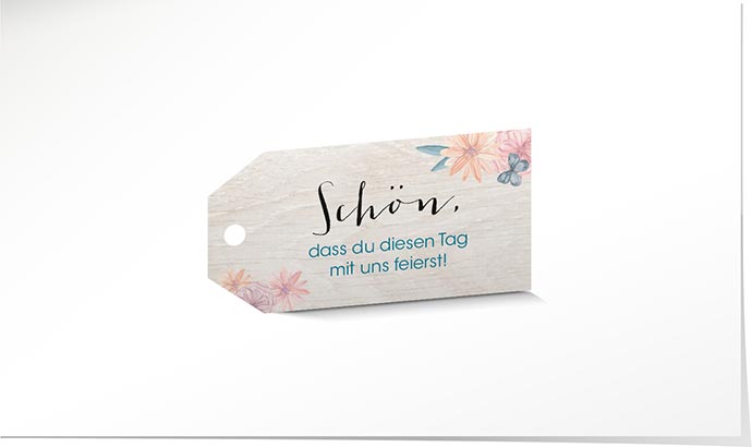 Geschenkanhänger 757 Geschenkanhänger Hochzeit