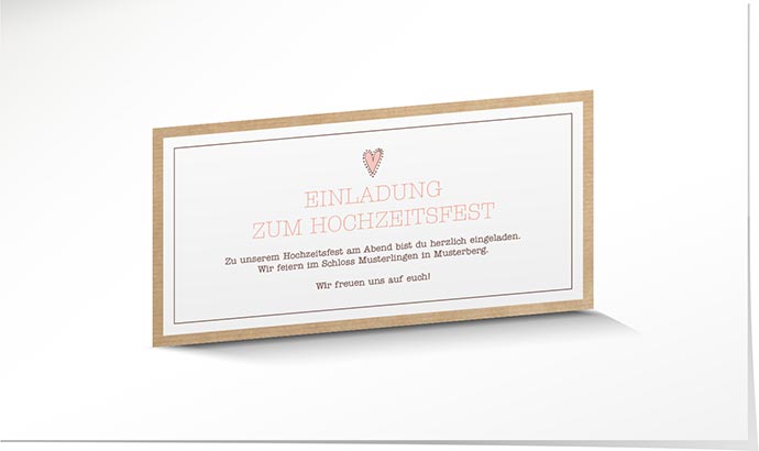 Einlagekarte 758 Einlagekarte Hochzeit